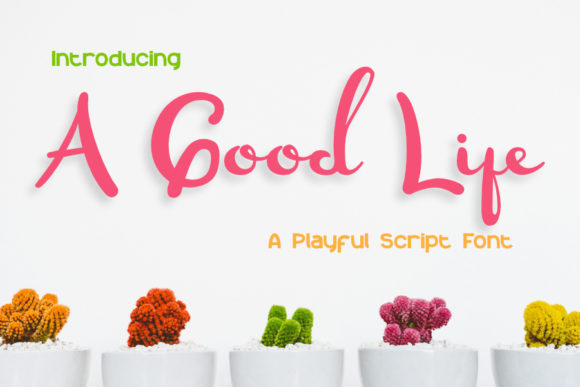 A Good Life Font: Handwritten Charm for Makers