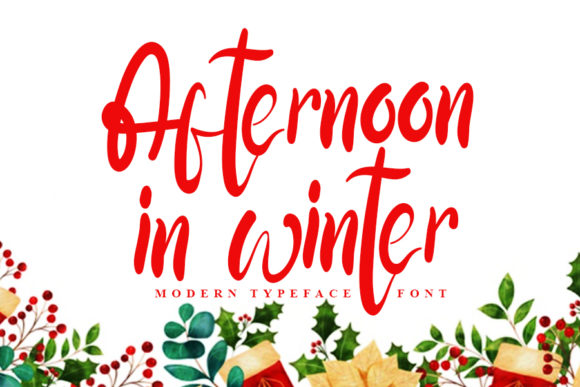 Afternoon in Winter: A Dreamy Script Font for Handmade Brands