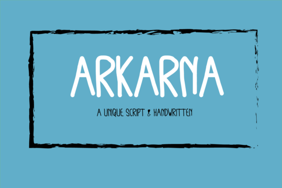 Arkarna Font: A Playful Typeface for Handmade Brands