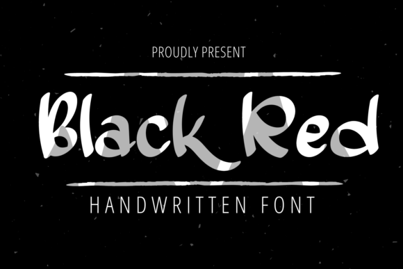 Black Red Font: A Bold Script for Handmade Labels
