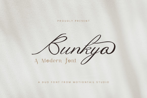 Bunkyo Font: Elegant Script and Serif for Handmade Brands