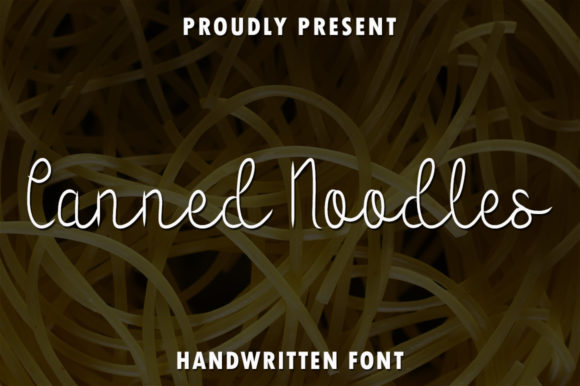 Canned Noodles: A Handwritten Typeface for Modern Editorial Design