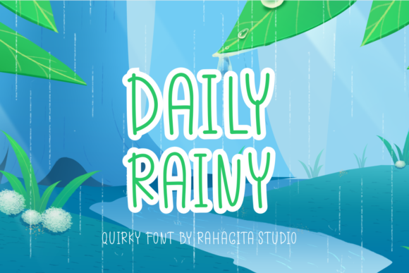 Daily Rainy: A Handwritten Font for Editorial Calm