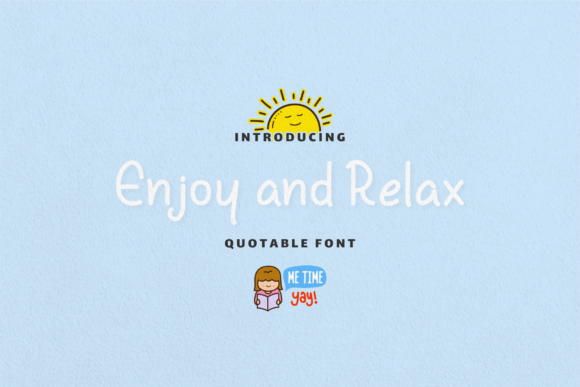 Enjoy and Relax: A Handwritten Font for Modern Web Design