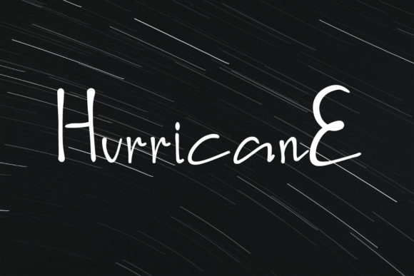 Hurricane: A Delicate Script Font for Modern Web Design