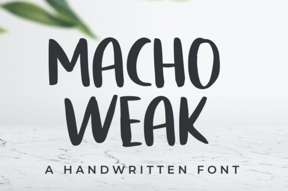 Macho Weak: A Bold Handwritten Font for Modern Web Design