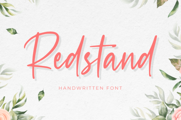 Redstand: The Script Font That Sharpens Campaign Visuals
