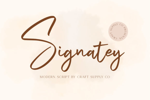 Signatey: A Modern Handwritten Font for Your Brand