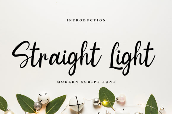 Straight Light: A Refined Script Typeface for Modern Editors
