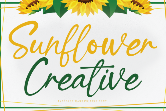 Sunflower Creative: The Script Font for Scroll-Stopping Brand Visuals