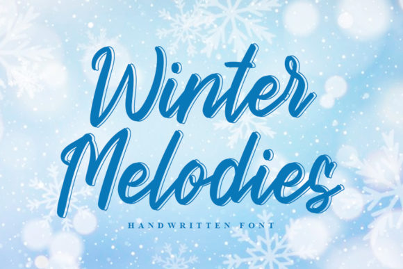 Winter Melodies: A Handwritten Font for Seasonal Campaigns